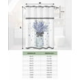thumbnail image 6 of No Hook Shower Curtain with Snap in Liner, Buffalo Check Bow Vase Lavender Hotel Shower Curtains for Bathroom, Washable Shower Curtain Liner Set with Mesh Top Window, 72"x84", 6 of 6