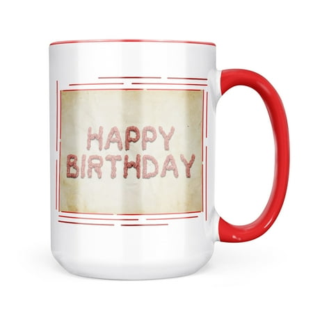

Neonblond Happy Birthday Ground Minced Meat BBQ Mug gift for Coffee Tea lovers
