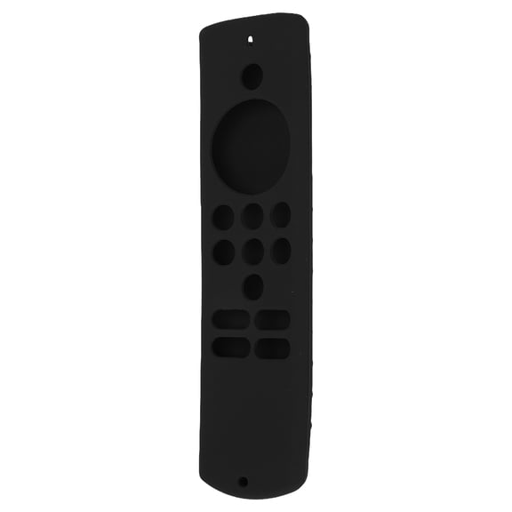 M Buder Funda Protectora de Silicona Suave Antideslizante a Prueba de Golpes y Caídas para Control Remoto Inteligente Fire TV Stick Lite con Cordón Incluido, Color Negro (15 cm / 5.9 in)