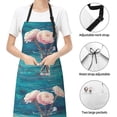 thumbnail image 6 of Picia Flowers in Glass Vase Waterproof Apron for Unisex Adult - Adjustable Bib Apron with Pockets, Ideal for Cooking, Gardening, Painting, and Household Chores, 6 of 9