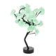 thumbnail image 2 of Lámpara de mesa hermosa con 24 luces LED de árbol de rosas para decoración de bodas y fiestas. verde, 2 of 9