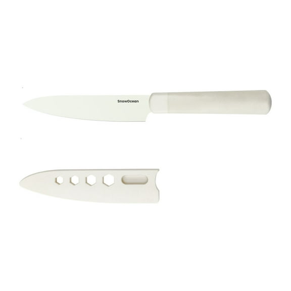 SnowOcean Fruit knives, Ceramic Knife Chef Knife for Meats Fruits Vegetables - Sharp Ceramic Kitchen Knives with Sheath Cover - 6 Inch