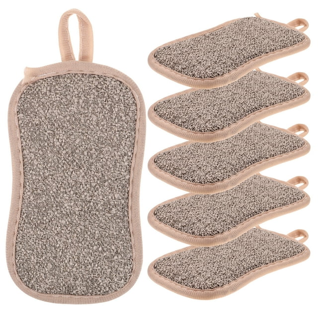 GOOHOCHY 6 esponjas para platos, esponjas de limpieza de cocina, esponjas para lavar cuencos, esponjas de doble cara