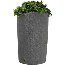 Good Ideas Impressions Bark 90 Gallon Rain Saver - Dark Granite