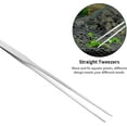thumbnail image 6 of 4Pcs Aquascape Tools Kits, Stainless Steel Aquarium Tank Aquatic Plant Tools Sets, Algae Scraper Fish Tank Plant Tools Accessories for Aquascaping Cleaning, Silver, 6 of 7