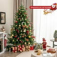 thumbnail image 4 of Costway 7 FT Pre-Lit Artificial Christmas Tree Hinged 1130 Branch Tips & 380 LED Lights, 4 of 10
