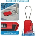 thumbnail image 3 of Travel Portable Lock Box Digit Combination Lockbox Cash Box Mini Security Case with Removable Chain Portable Beach Box for Travel Beach Office Hotel Cars Dorms, 3 of 7
