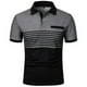 thumbnail image 1 of Camisas de Manga Larga para Hombres Casual Botón Sólido Suéter Camiseta Solapa, Poliéster Ligero para Primavera Verano, 1 of 1