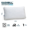 thumbnail image 3 of Almohada Kashbill Memory Foam Triturado King, Ajustable y Ergonómica, Hipoalergénica y Transpirable - Soporte Personalizado para un Descanso Óptimo 80x50, 3 of 5