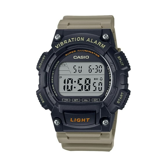 Casio Men's Sport Digital Watch with Vibration, Tan W736H-5AV