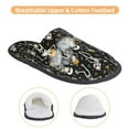 thumbnail image 3 of Sigee Dancing Skeleton Party for Cozy Furry Slippers Super Soft Indoor and Outdoor Use, Non-Slip Sole Slip On House Slippers-Large, 3 of 8