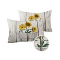 thumbnail image 2 of Modern Abstract Art Sunflower Bathtub Outdoor Pillow Covers Set of 2,Decorative Waterproof Throw Pillow Case,Wooden Grain Cotton Linen Soft Cozy Cushion Pillowcases, 2 of 7