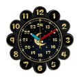 thumbnail image 2 of predolo Creative Wall Clock for Kids Educational Analog Learning Clock Silent Decorative Black, 2 of 8