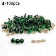 thumbnail image 3 of Lubelski 100Pcs 8mm Plastic Safety Eye DIY Accessory for Bear Doll Plush Puppet Toy Craft, 3 of 8