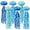 Blue 6pcs, variant on Mermaid Birthday Decorations, Jellyfish Paper Lanterns Hanging Jellyfish Decorations for Mermaid Baby Shower Under The Sea Blue Party Decorations Pack of 6 (Blue)