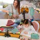 thumbnail image 4 of Pencil Case, Large Capacity Pencil Case Pencil Pouch Pencil Case Makeup Bag with Holder Stationery, 4 of 4