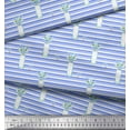 thumbnail image 3 of Soimoi Blue polyester Crepe Fabric Bottle Vase & Floral Stripe Printed Craft Fabric by the Yard 42 Inch Wide, 3 of 3