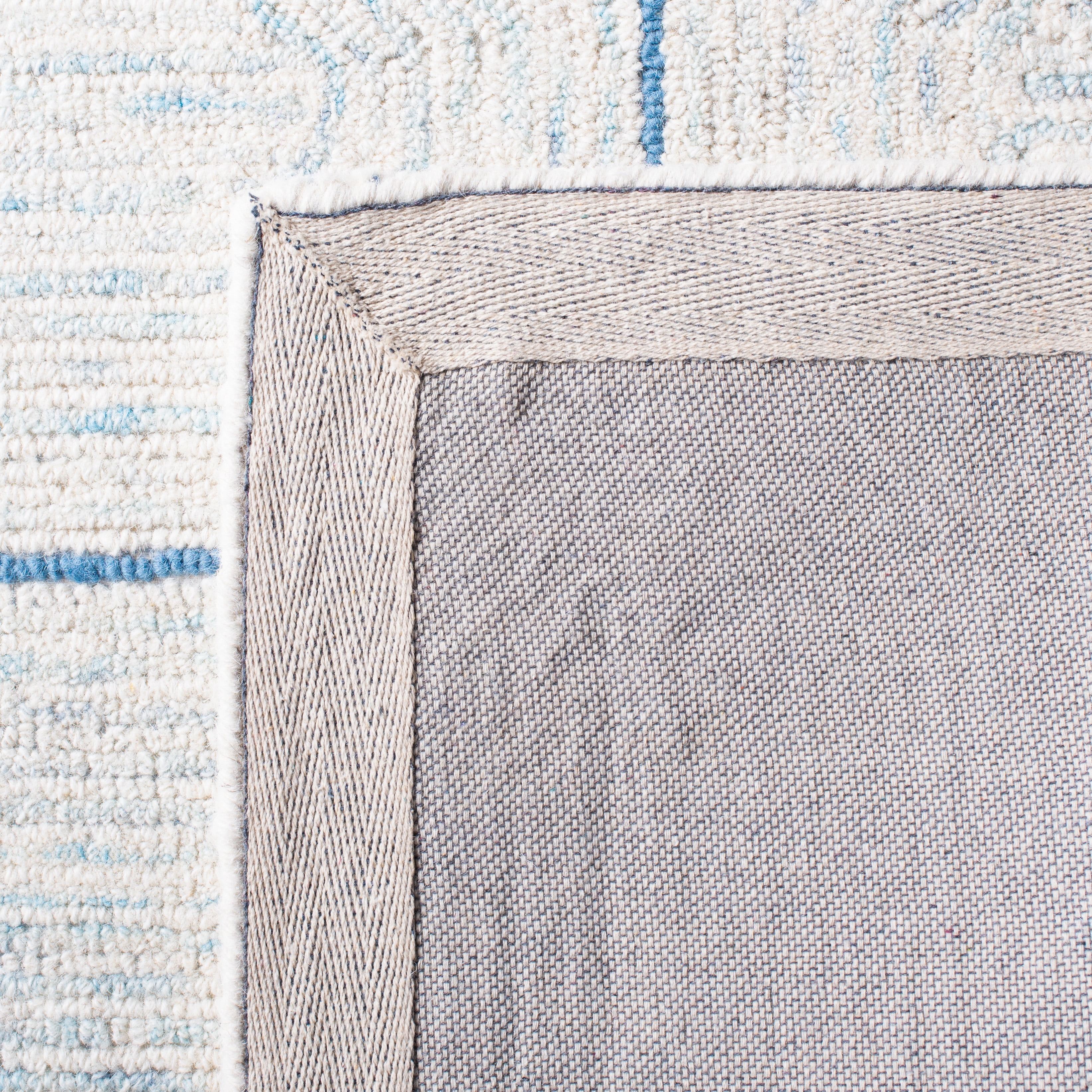 SAFAVIEH Abstract Clematis Geometric Area Rug, Ivory/Blue, 9' x 12'