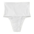 thumbnail image 4 of Fiaer Tummy Control Shapewear Panties for Women Lace Butt Lifting Oversized Briefs High Waisted Seamless High Cut Shaping Underwear White-X M, 4 of 4