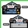 thumbnail image 3 of Police Adventure Party Invitations with Envelopes for Kids Birthday and Baby Showers, Double-Sided Fun Invite Set of 30, Perfect for Boys and Girls, 4x6 Inches, 3 of 5