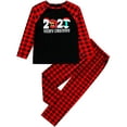 thumbnail image 6 of GRNSHTS Family Matching Christmas Pajamas Women Cotton Jammies Men Clothes Sleepwear Long Sleeve Pjs(Black 2021,Kids 2-3T), 6 of 9