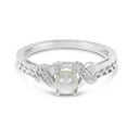 thumbnail image 6 of 10k White Gold Freshwater Cultured Pearl And Diamond Ring, 6 of 6