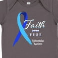 thumbnail image 4 of Inktastic Faith over Fear Hydrocephalus Awareness with Blue Ribbon Boys or Girls Baby Bodysuit, 4 of 5