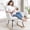 White, variant on MINCETA Bar Stools Set of 4, 26 Inch Upholstered Barstools with Low Tufted Back and Foot Rest, Swivel Counter Height Barstools for Kitchen Island Home Bar Performance Fabric Beige