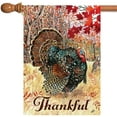 thumbnail image 1 of Wild Turkey 28x40 Fall Autumn Bird Thankful Thanksgiving House Flag, 1 of 2