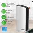 thumbnail image 3 of LP300 HEPA Tower Air Purifier with Timer for a Cleaner, Fresher - 2-Stage Filtration Removes Smoke, Odors, Pet Dander, Virus Sized Particles, Pollen, Dust, 21.6" x 7.3" x 10.3", Whi, 3 of 6