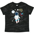thumbnail image 3 of Inktastic Astronaut the Moon Spaceship and Shooting Star Boys or Girls Toddler T-Shirt, 3 of 5