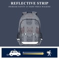 thumbnail image 5 of FORMRS Unisex School Backpack 17" Student Travel Bag with Laptop Compartment, Gray Cat Pattern, 5 of 7