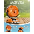 thumbnail image 3 of Ventilador nebulizador portátil Vellrive 20000mAh recargable 23dB, 3 of 7