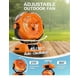 thumbnail image 3 of Ventilador nebulizador portátil Vellrive 20000mAh recargable 23dB, 3 of 7
