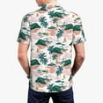 thumbnail image 4 of Balery Hawaii Palms Printed Men’s Short Sleeve Polo Shirt, Midweight Men's Shirt,Golf Polo shirts -XX-Large, 4 of 9