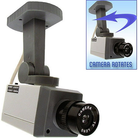 Trademark Rotating Imitation Security Camera with LED Light