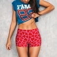 thumbnail image 3 of Balery Love Heart Pantalones cortos de entrenamiento estampados para mujer, sin costuras, ajustados, para gimnasio, yoga, correr, deportes, ejercicio activo, fitness.-XX-Large, 3 of 8