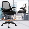 Drafting Chair Tall Office Chair with Flip Up Arms for Standing Desk