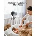thumbnail image 3 of Oscillating Fan, Stroller Fan, Standard Version Portable Fan with Flexible Tripod Clip-on for Car Seats with Usb Rechargeable Battery Operated 3 Speeds and Quiet Operation for Travel Gear, 3 of 7