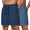 Blue/Navy Blue, variant on COOFANDY Mens Athletic Running Shorts 7'' Gym Workout Shorts Lightweight Drawstring Training Shorts with Zipper Pockets