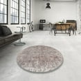 thumbnail image 4 of Ahgly Company Machine Washable Indoor Square Traditional Rose Dust Purple Area Rugs, 3' Square, 4 of 7