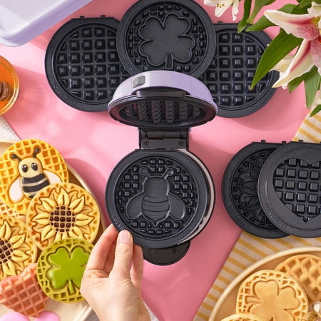 Dash Multi-Plate Mini Waffle Maker with Removable Plates (Spring Edition)