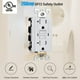 thumbnail image 3 of GFCI Outlet DEWENWILS 20A, resistente a la intemperie, paquete de 2 unidades, blanco, 3 of 7
