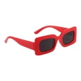 thumbnail image 2 of Gafas de sol rectangulares Yinane para mujer y hombre Rojo Negro gris, 2 of 8