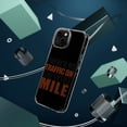 thumbnail image 4 of DistinctInk Clear Hybrid Case for Apple iPhone 13 Pro (6.1" Screen) - There's No Traffic On The Extra Mile - Tempered Glass Back, 4 of 9