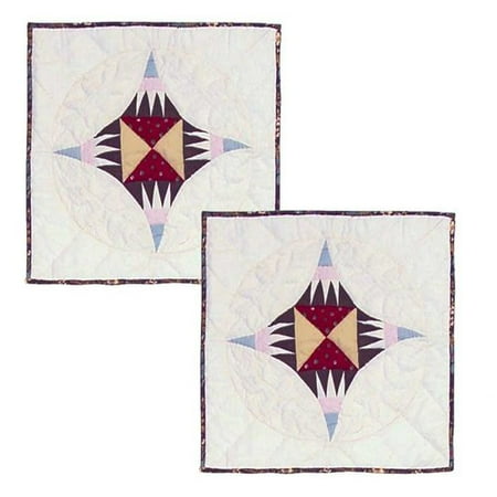 Patch Magic Hidden Circle Cotton Throw Pillow (Set of 2)