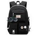 thumbnail image 1 of PENGXIANG Nylon School Backpack Large Capacity Girls School Bag Mochilas (Black), 1 of 9