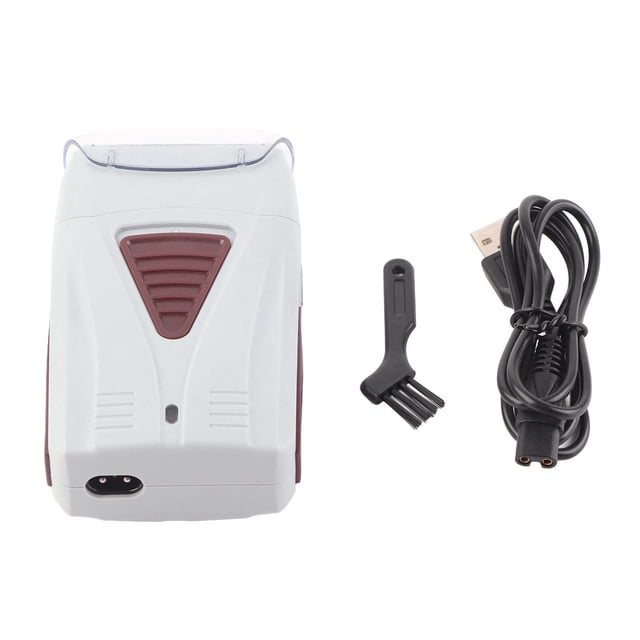 Mens Beard Trimmer, Quiet Reciprocating Electric Trimmer USB Charging 2 Blade Head for Travel