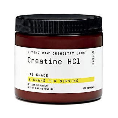 Beyond Raw Chemistry Labs Creatine Hcl  120 Servings  Improves Muscle Performance