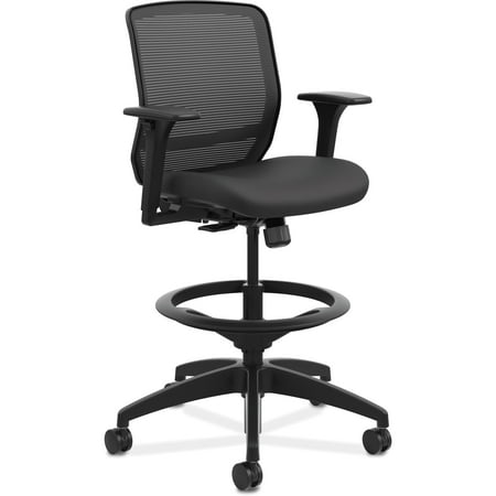 Computer Task Stool - HON, HONQTSMY1ACU10, Quotient Mesh Back Task Stool, 1 Each, Black